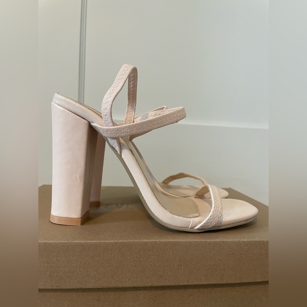 Blush block heel